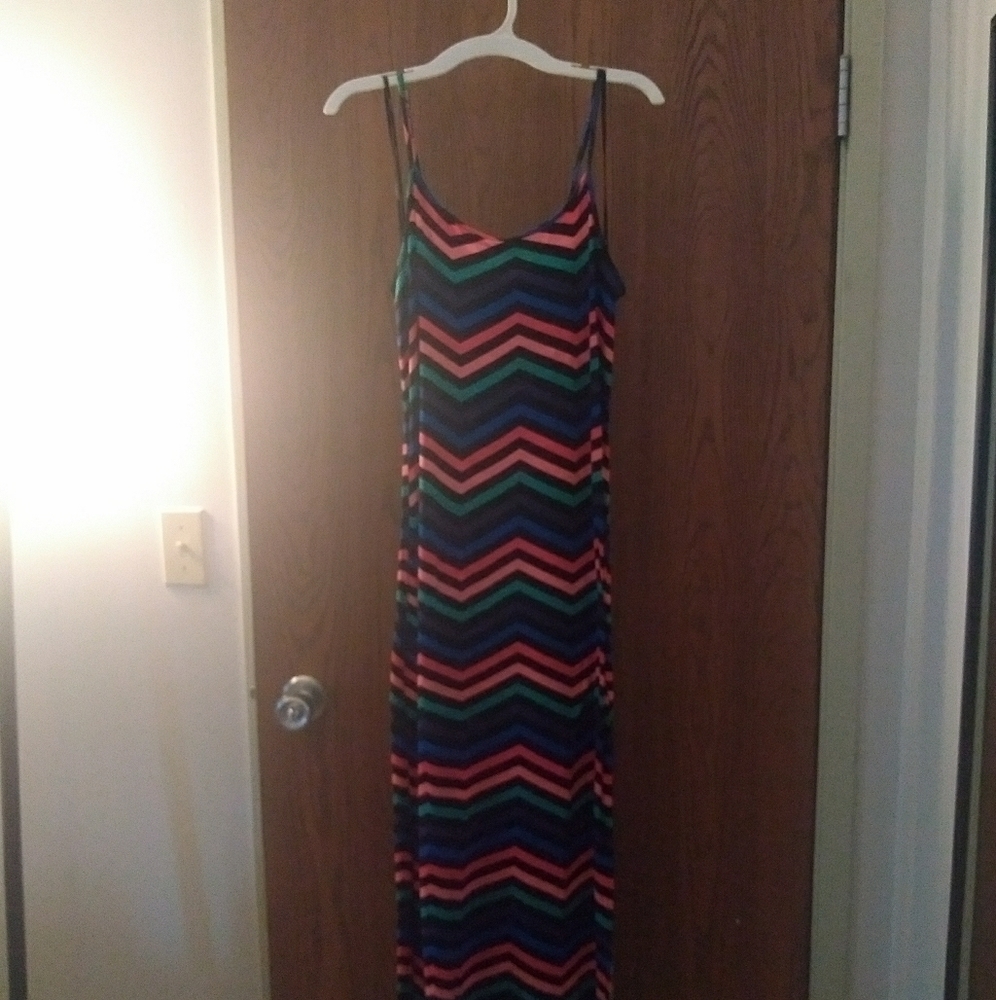 Forever 21 rainbow stripped maxi-dress